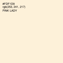 #FDF1D9 - Pink Lady Color Image